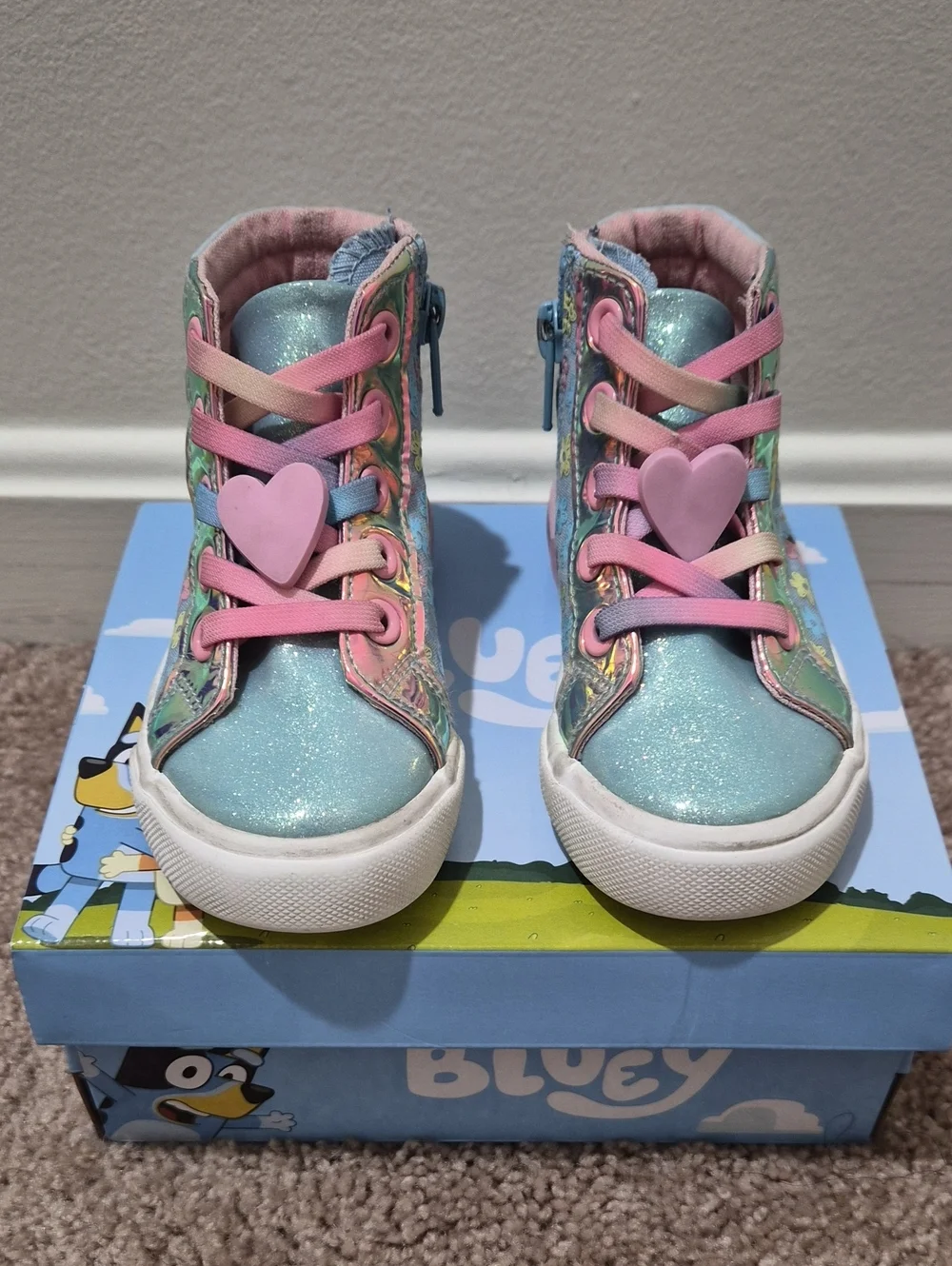 Girls Bluey High-Top Sneakers